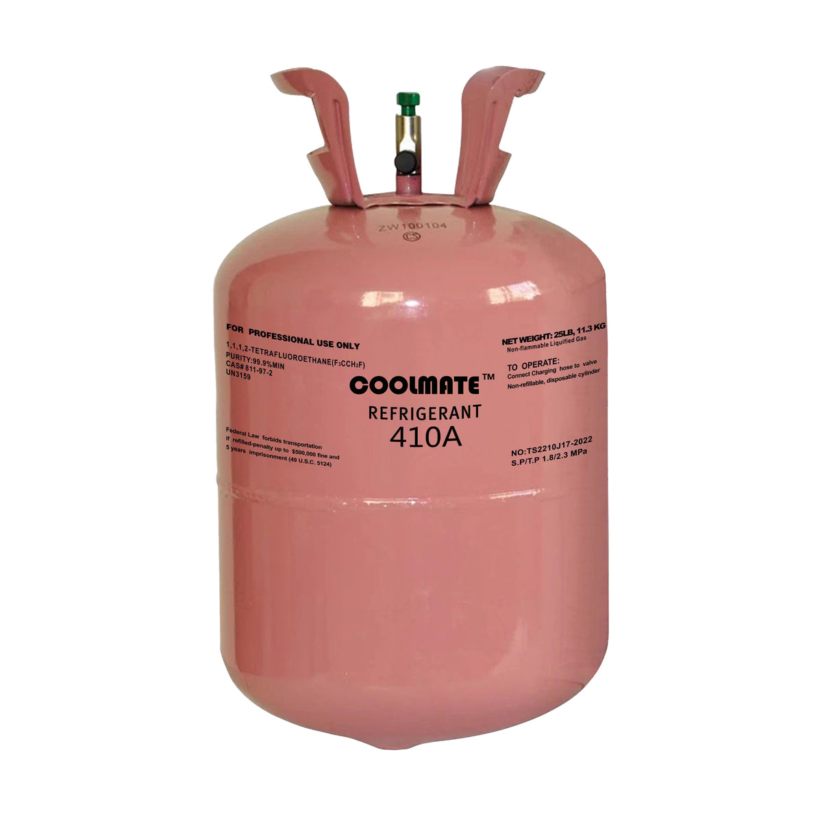 R-410A Refrigerant 25 lb |CoolmateGas Refrigerant