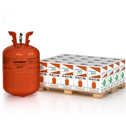 R-407C Refrigerant 25 LB|CoolmateGas Refrigerant