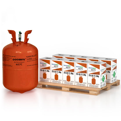 R-407C Refrigerant 25 LB|CoolmateGas Refrigerant