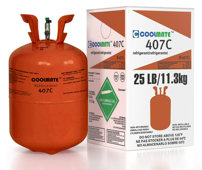 R-407C Refrigerant 25 LB|CoolmateGas Refrigerant