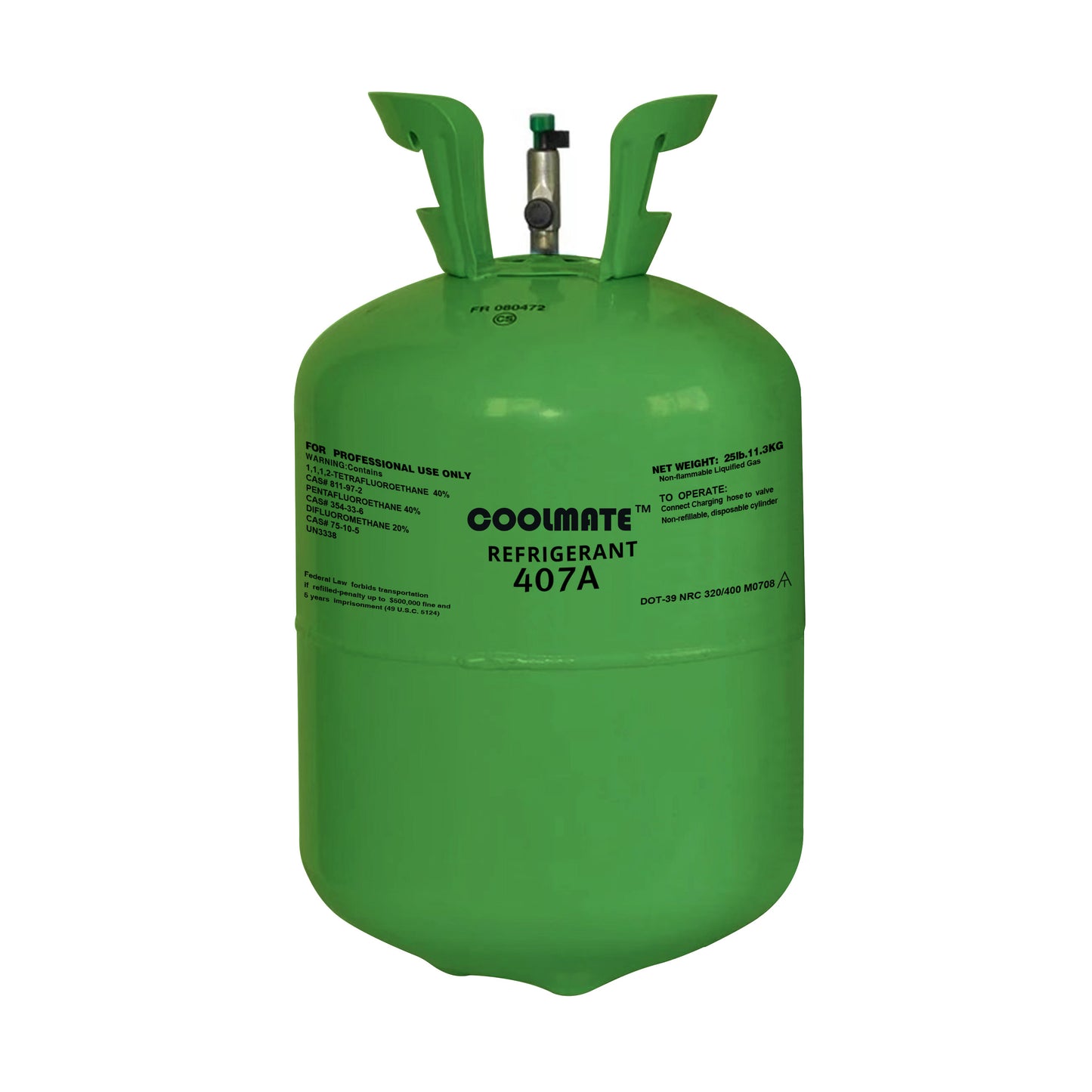 R-407A Refrigerant 25 LB|CoolmateGas Refrigerant